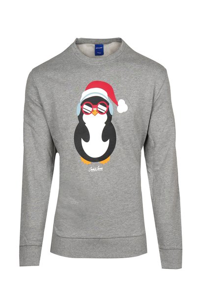 Jack & Jones سترة رياضية رجالية 12161796-رمادي فاتح