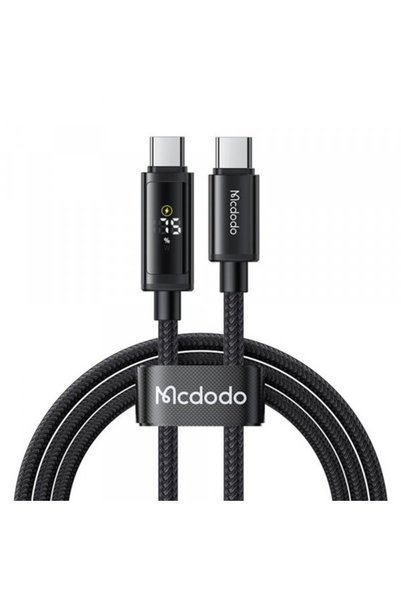 Mcdodo Cablu Date si Incarcare USB-C - USB-C CA-8000 Display, 100W, 1.2m, Negru