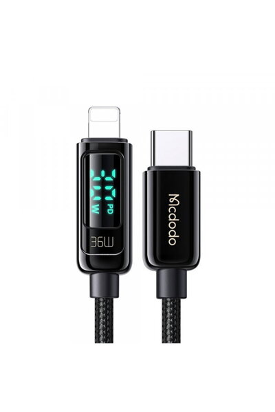 Mcdodo Cablu Date si Incarcare USB-C - Lightning CA-8810 Display, 36W, 1.2m, ...