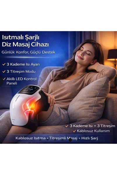 ErginGroup Diz Masaj Aleti Hava Titreşimli Kızılötesi Isıtmalı Sıcak Diz Ekle...