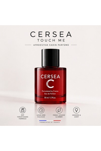 CERSEA Touch Me Afrodızyak Kadın Parfüm EDP 50 ml – Gündüz ve Gece Kullanıma ...