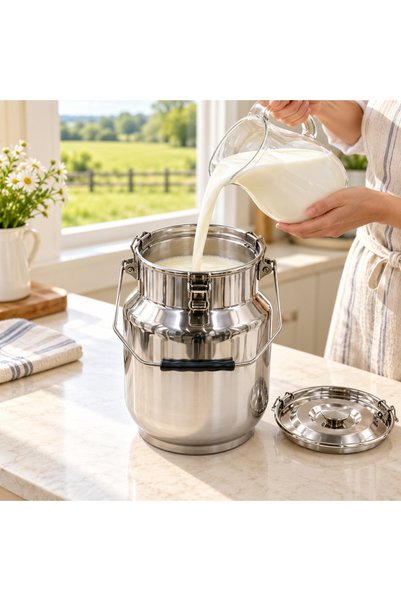 Generic 20-liter stainless steel milk bucket