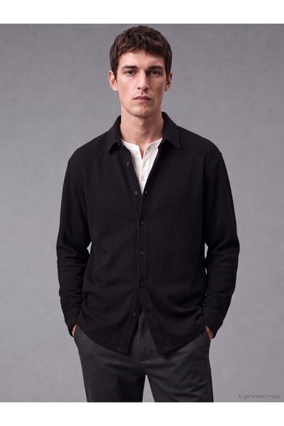 LC Waikiki Peak New Season Navy Blue Regular Fit Men's Shirt