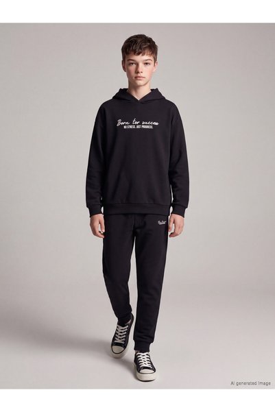 LC Waikiki Peak New Season Black Boys' Jogger Sweatpants