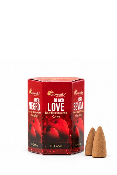 Gülhanya Aromaterapi Black Love Geri Akış Konik Tütsü
