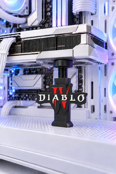 Makerpax Diablo IV - Ayarlanabilir Ekran Kartı Tutucu, Siyah Oval Seri, Ekran...