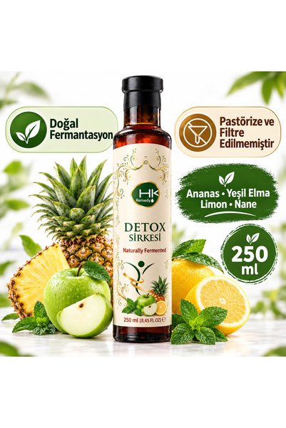 HK Remedy Detox Sirkesi 250 ml – Doğal Fermantasyon
