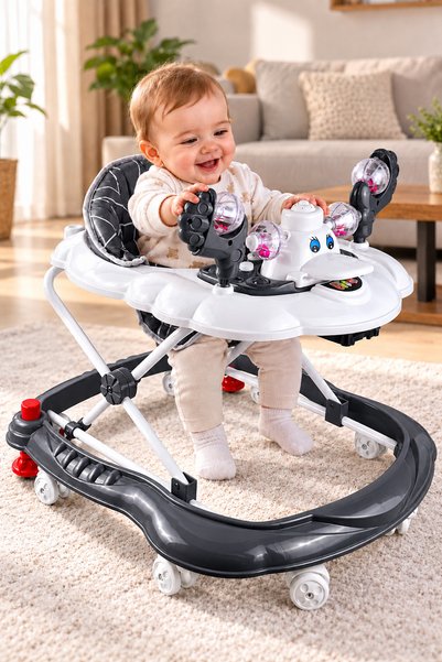 Baby Home İlk Adım Müzikli Yürüteç Oyuncaklı Yürüteç Müzikli Yürüteç Oyuncakl...