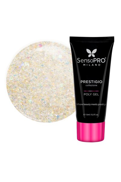 SensoPRO Milano Polygel PRESTIGIO - Strălucire Aurie, 15ml