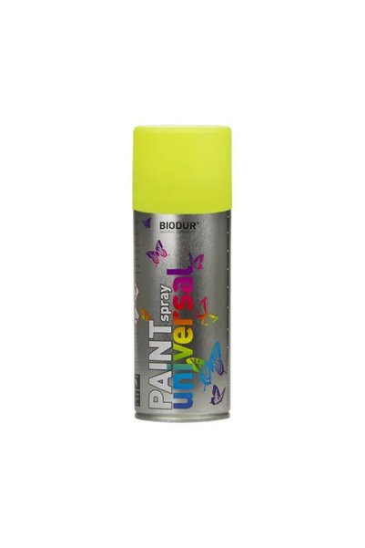 Biodur Spray vopsea galben fluorescent, 400 ml