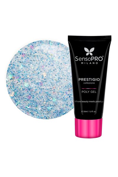 SensoPRO Milano Polygel PRESTIGIO - Smarald Cosmic, 30ml