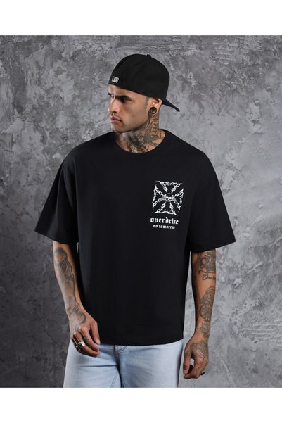 Overdrive Tricou unisex supradimensionat No Tomorrow Chopper din material tip...