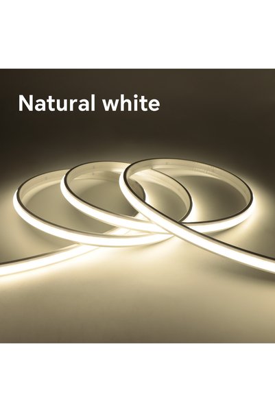 Choice 1M LED EU Adapter Set Natural White 24V COB Neon Strip Light 280LEDs/M...