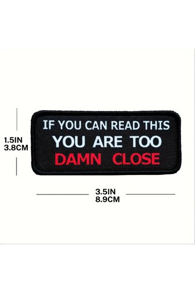 Choice black 'If You Can Read This' Patch - Perfect for DIY Clothing, Jeans, ...