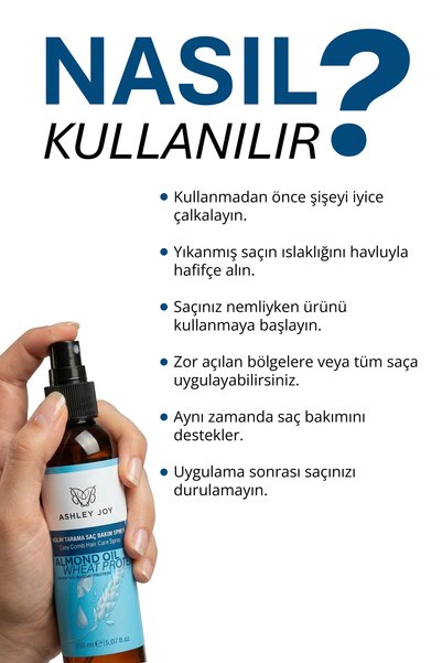 ASHLEY JOY Kolay Tarama Çift Fazlı Saç Bakım Spreyi 150 ml