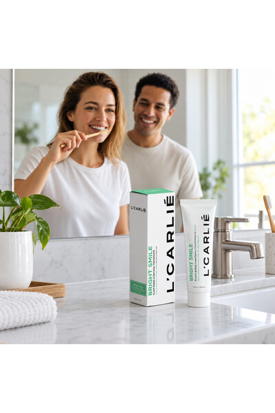 L'CARLIE برايت سمايل – معجون أسنان للعناية بالفم بمكونات طبيعية