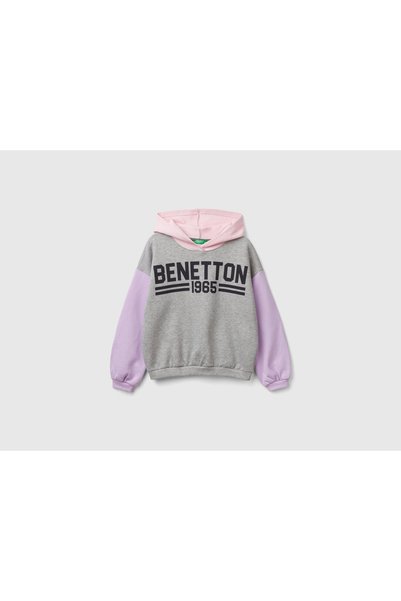 United Colors of Benetton Girls Hooded Long-Sleeve Sweatshirt