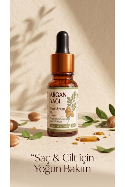 aktarloji 5 ml Argan Oil / Pure, Unadulterated and 100% Natural - Cold Pressed
