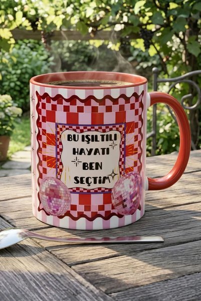 Mood Maker Design Bu Işıltılı Hayatı Ben Seçtim Özel Tasarım Hediyelik Renkli...