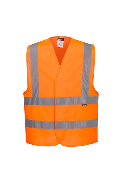 PORTWEST Erkek Turuncu İkaz Yeleği