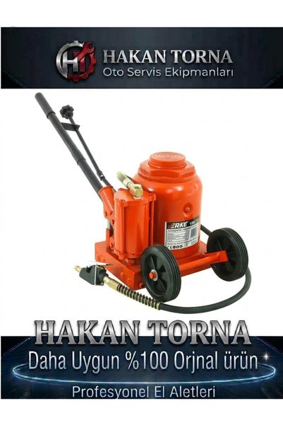 HakanTorna Friko 50 Ton Havalı Hidrolik Şişe Kriko (Tekerlekli Tip)