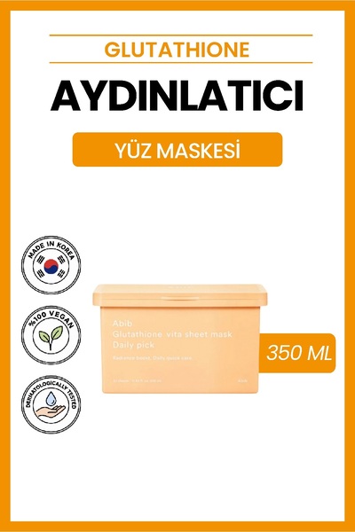 Abib Glutathione Vita Sheet Mask Daily Pick Nemlendirici Yüz Maskesi 350 ml