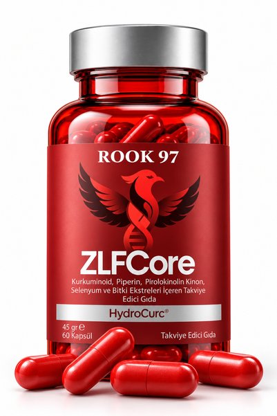 ROOK 97 ROOK97 ZLF Core HydroCurc® Kurkumin, PQQ, Selenyum ve Bitki Ekstreler...