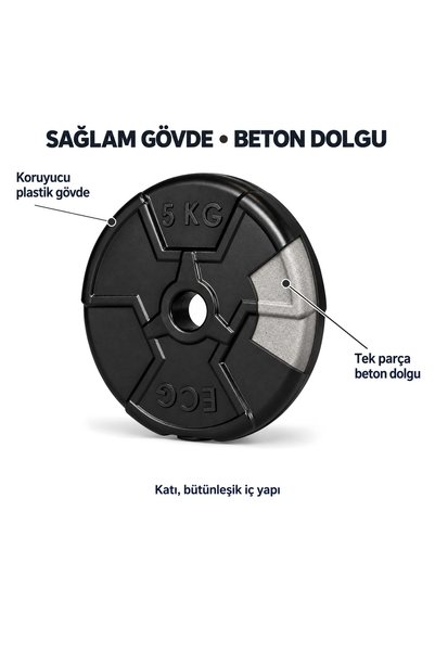 ECG Spor Hero Serisi 5 Kg Plaka-4 Adet