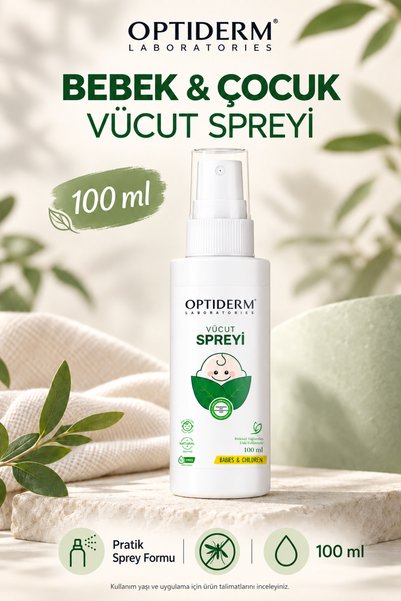 Optiderm %100 Doğal Vücut Koruyucu Çocuk Spreyi 100ml