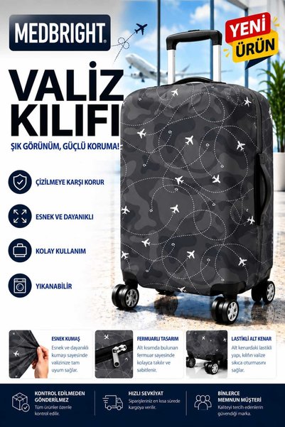MEDBRIGHT Luggage Cover Suitcase Cover Lycra Flexible Fabric and Durable Lugg...