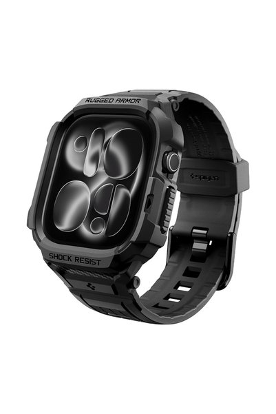 Spigen Curea cu husa Rugged Armor Pro pentru Apple Watch 12 46mm, confortabil...