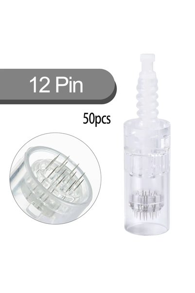 Choice5 50pcs 12pin Bayonet Derma Pen Cartridge Needle 9/12/24/36/42/ Nano De...