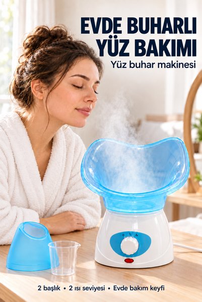 ALFAGİFT Çok Fonksiyonlu Yüz Buharı ve Temizleme Makinesi: Nemlendirme, Aroma...