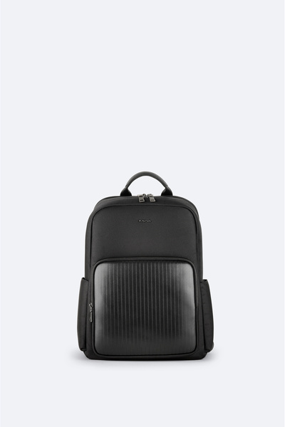 Avva Black Functional Backpack with Laptop Compartment