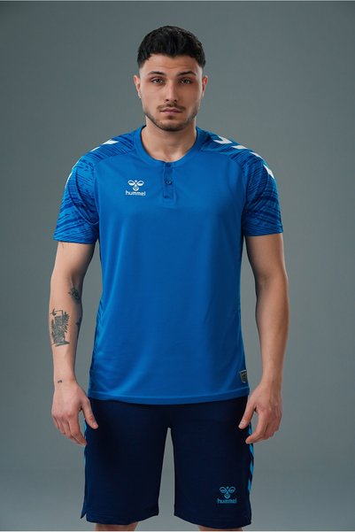 hummel Tricou Line Camping Albastru