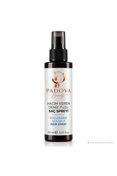 Padova Beauty Hacim Veren Deniz Tuzu Saç Spreyi 150 ml Doğal Dalga Dolgun ve ...