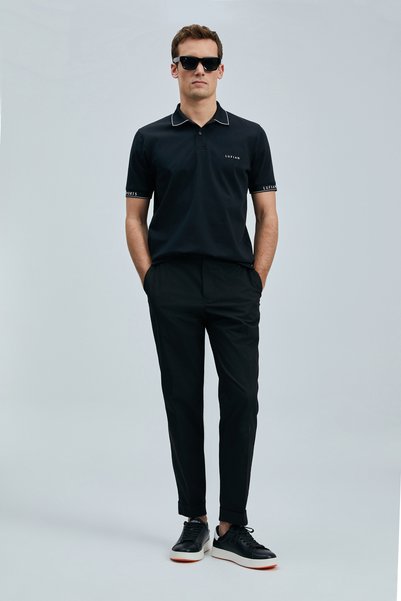 Lufian Hold Smart Men's Polo T-Shirt Black