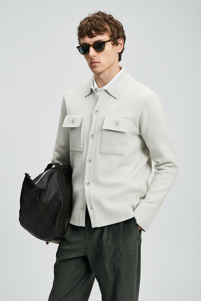 Lufian Igor Men's Cardigan Stone