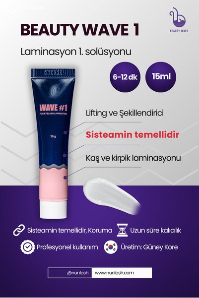 BEAUTY WAVE Wave 1 Kaş ve Kirpik Laminasyonu 15g