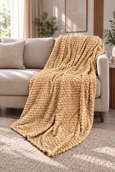 Bikaya Home Mira 180X220 cm Armchair & Sofa Cover |   Soft-Textured |   Styli...