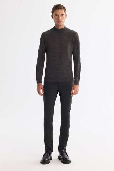Avva Erkek Haki Klasik Bel Eskitme Yıkamalı Elastan Berlin Slim Fit Jean Pant...