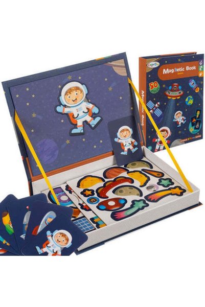 KESNUP Puzzle spațiu cosmic, 50 de magneți diferiți, maro / albastru