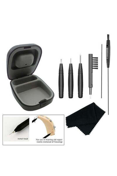 KESNUP Kit profesional de curățare pentru aparate auditive, format din 8 pies...