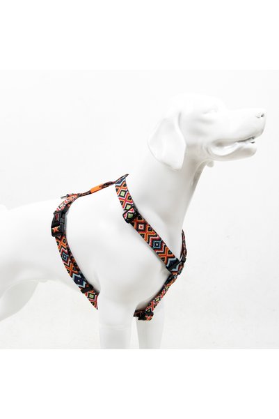 Tailpetz Ethnic H-Type Chest Collar Adjustable, Comfortable and Durable Patte...