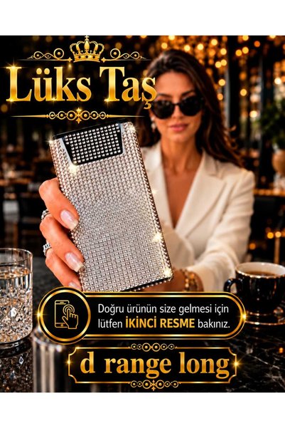 Lüks Taş Taşli Sigara Kutusu (d Range Long )