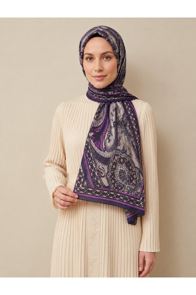 Altınoluk Tekstil Patterned Cotton Soft Shawl Paisley Series