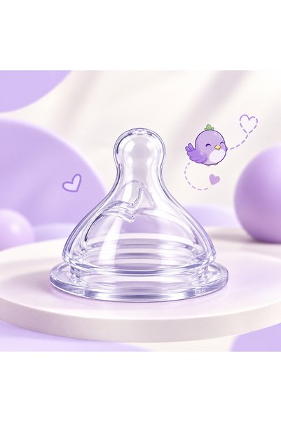 BabyBerry حلمة رضاعة واسعة العنق رقم 1 (نظام هوائي مضاد للمغص)