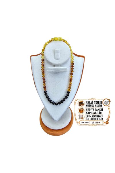leblebi tesbih Damla Amber Baby Necklace Lt1409