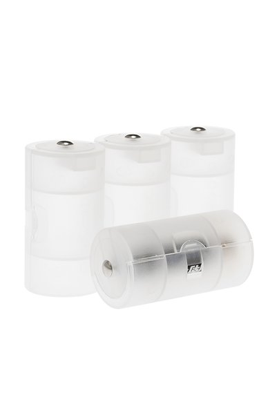 Choice 4 Pcs Battery Converter Adaptor AA to D Size Battery Protective Case H...