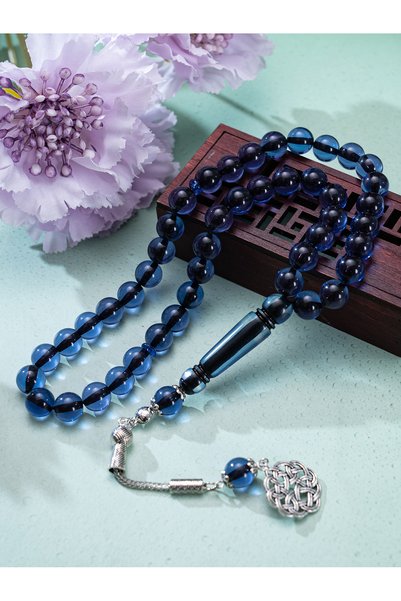 Choice blue 1 blue-brown-green three-color charm bracelet, 45 acrylic charms,...